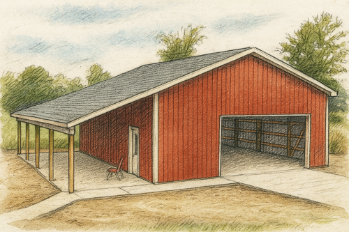 pole barn site prep process