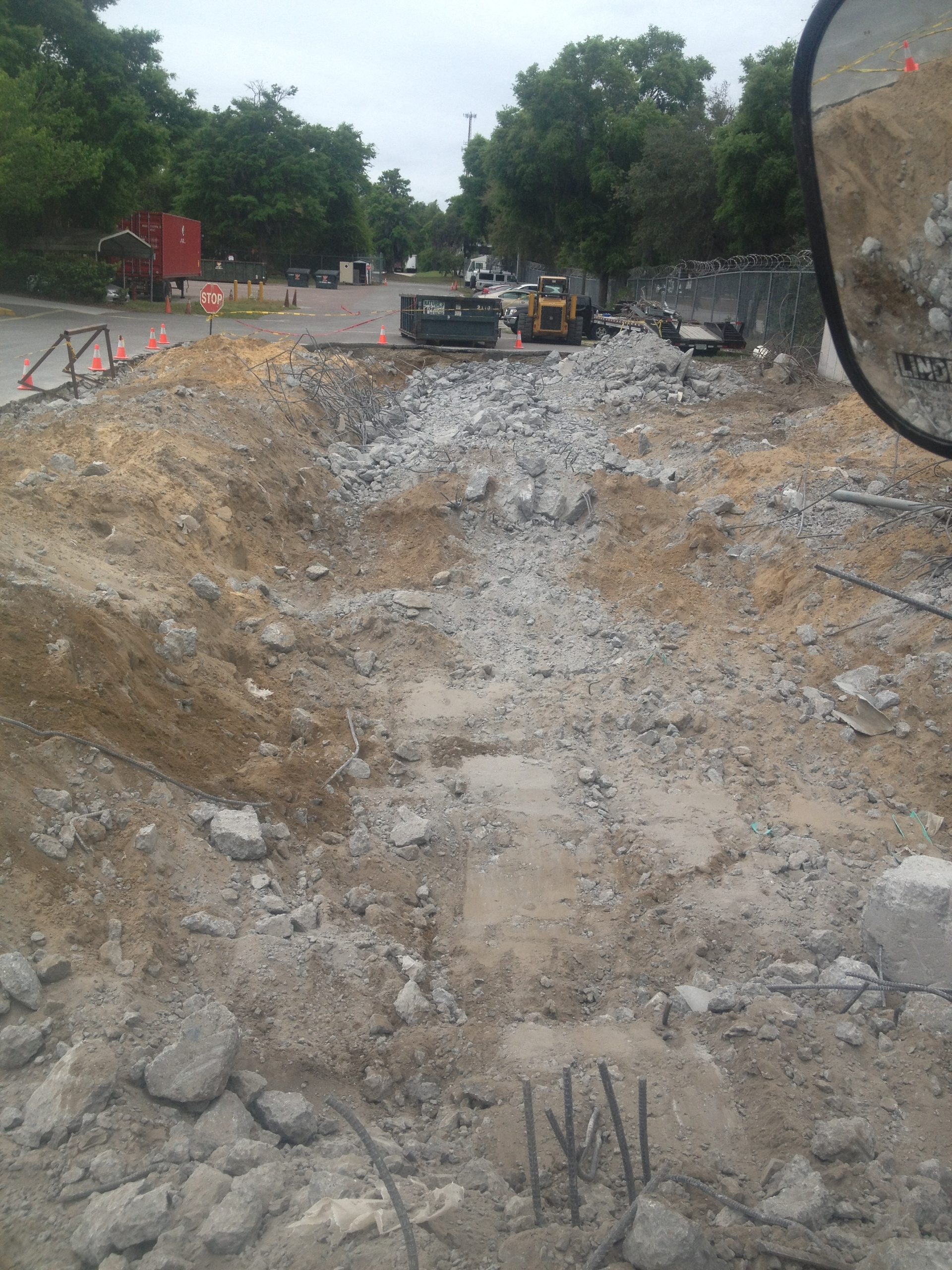 Excavation work underway on a Middle Tennessee property