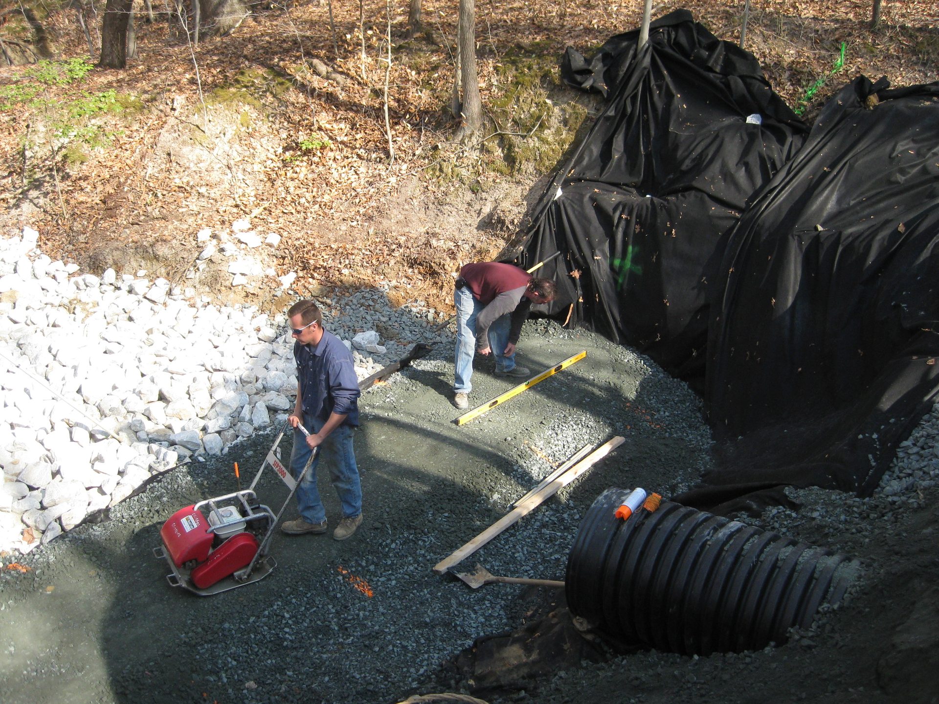 Heavy equipment moving dirt on a Middle Tennessee site