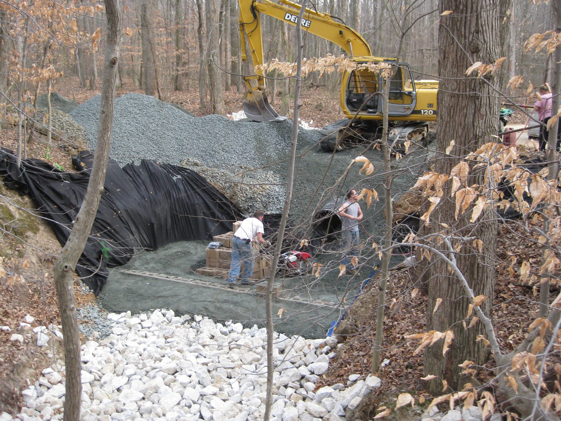 Excavation work underway on a Middle Tennessee job site