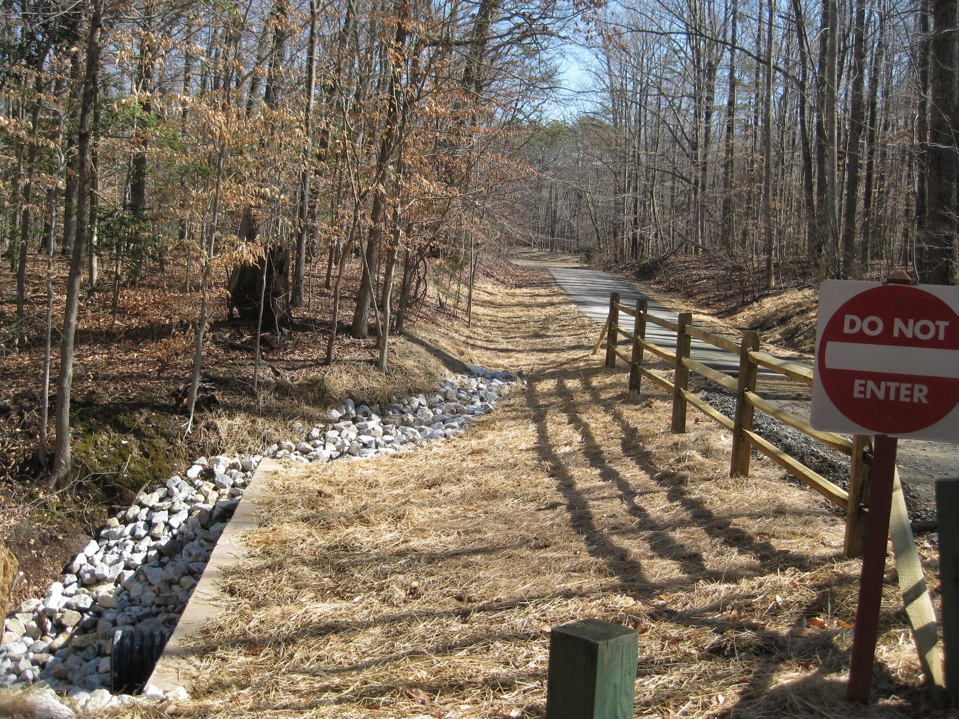 Finished site work on a Middle Tennessee property